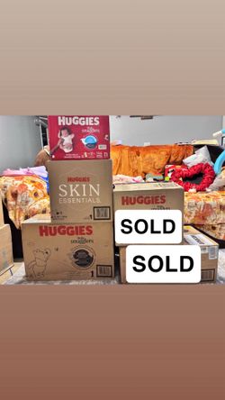 Huggies Little Snugglers and Skin Essentials Diapers OBO