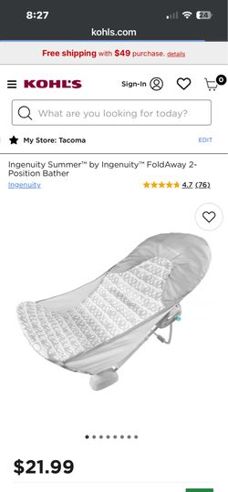 Baby bath folds down SMALL!