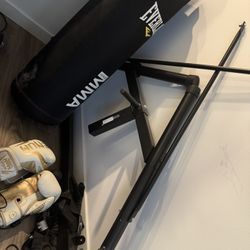 boxing bag and stand for $50