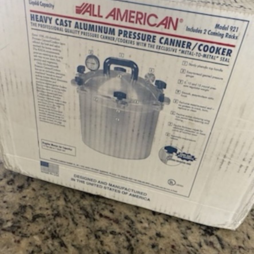 All American Pressure Canner Model 921 for Sale in Norcross GA