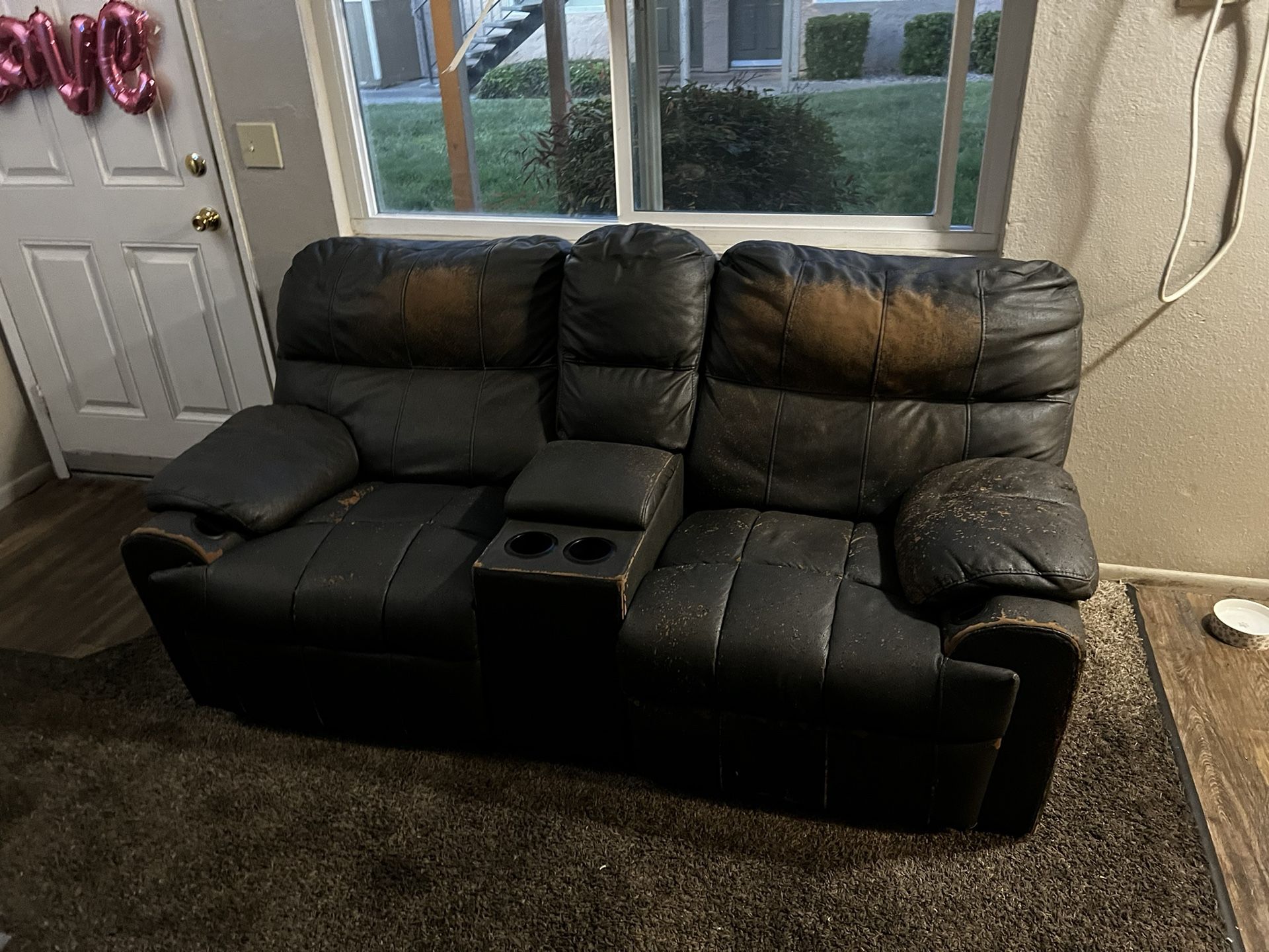 Black Recliner Couch