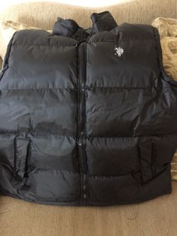 Us polo sleeveless jacket black