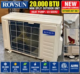 ROVSUN 20,000 BTU Mini Split Outdoor Condenser / Heat Pump – 23 SEER2 – AS-IS
