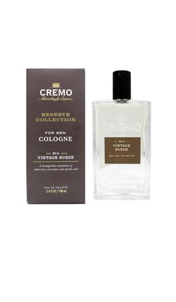 Cremo VINTAGE SUEDE cologne 3.4 Fl Oz