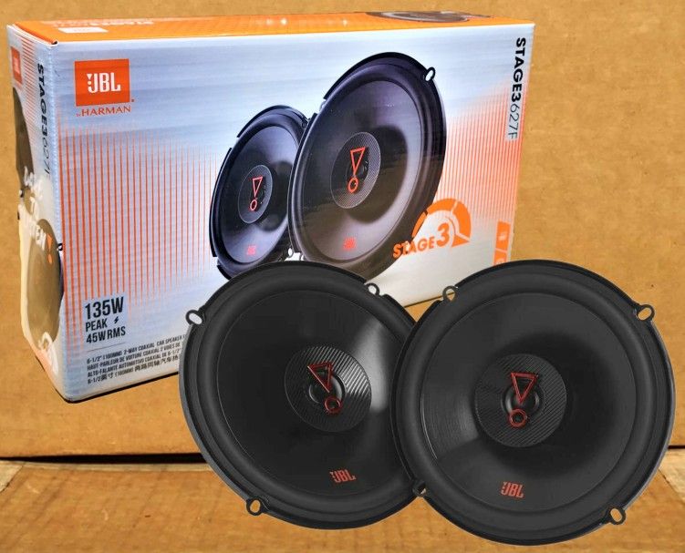 JBL Car Speakers Set Stage 3 627F 6.5" 2-Way Coaxial Speaker System 135 Watts 🚨 Payment Options Available 🚨 No Credit Needed 🚨