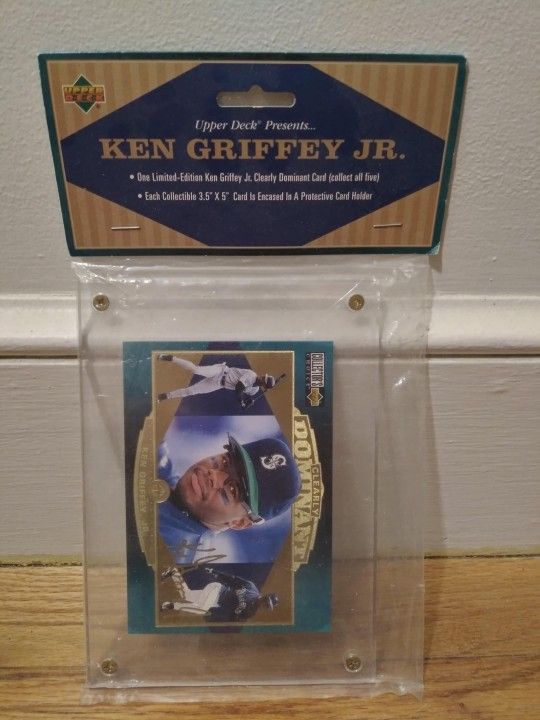 1997 Upper Deck Clearly Dominant Ken Griffey Jr Unopened Still In Package.