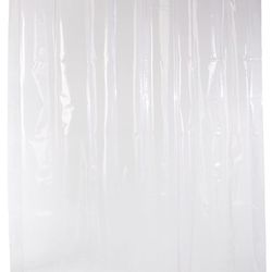 Basics Clear Vinyl Shower Curtain Liner, Heavyweight Liner