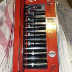 Milwaukee SAE 8PC 3/8" Drive Impact Socket Set