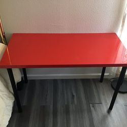 IKEA VIKA ADILS RED HIGH GLOSS TABLE/DESK