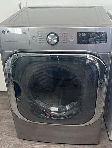 LG Mega Front Load Electric Dryer DLEX8980V Graphite Steel