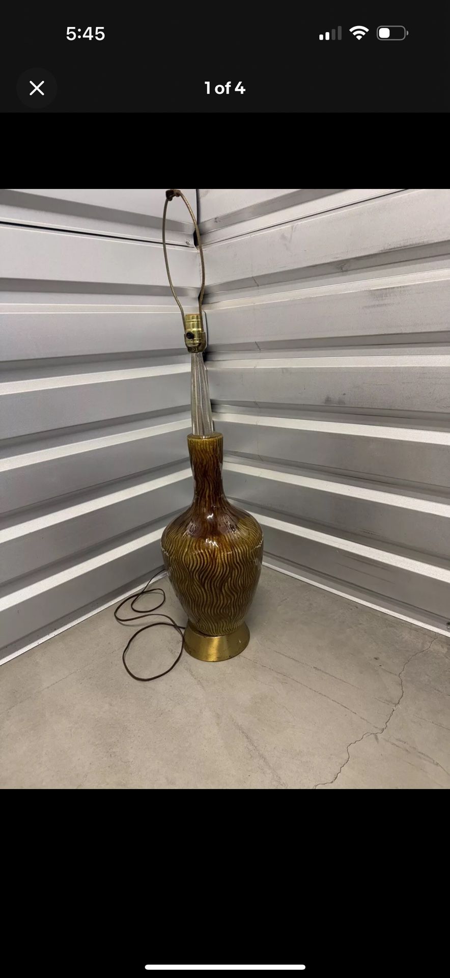 The Akron By Crestwood Vintage Drip Glaze Lamp