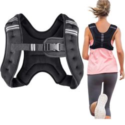 Weighted Vest Weight Vest for Men Women Kids Weights Included, Body Weight Vests Adjustable for Running