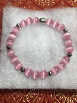Pink opal bracelet