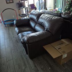 Leather Love Seat Couch