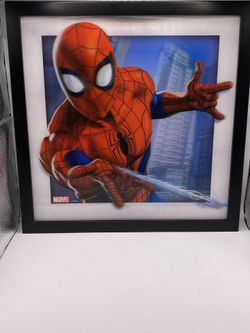  Spider-Man 3D Framed Picture – 14” x 14”