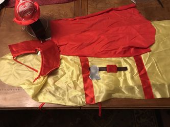 Dog Firemen Halloween costume for large pet