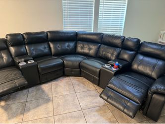 6 seat sofa with 2 chair recliners