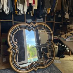 Gold / Black Antique Mirror (Square)
