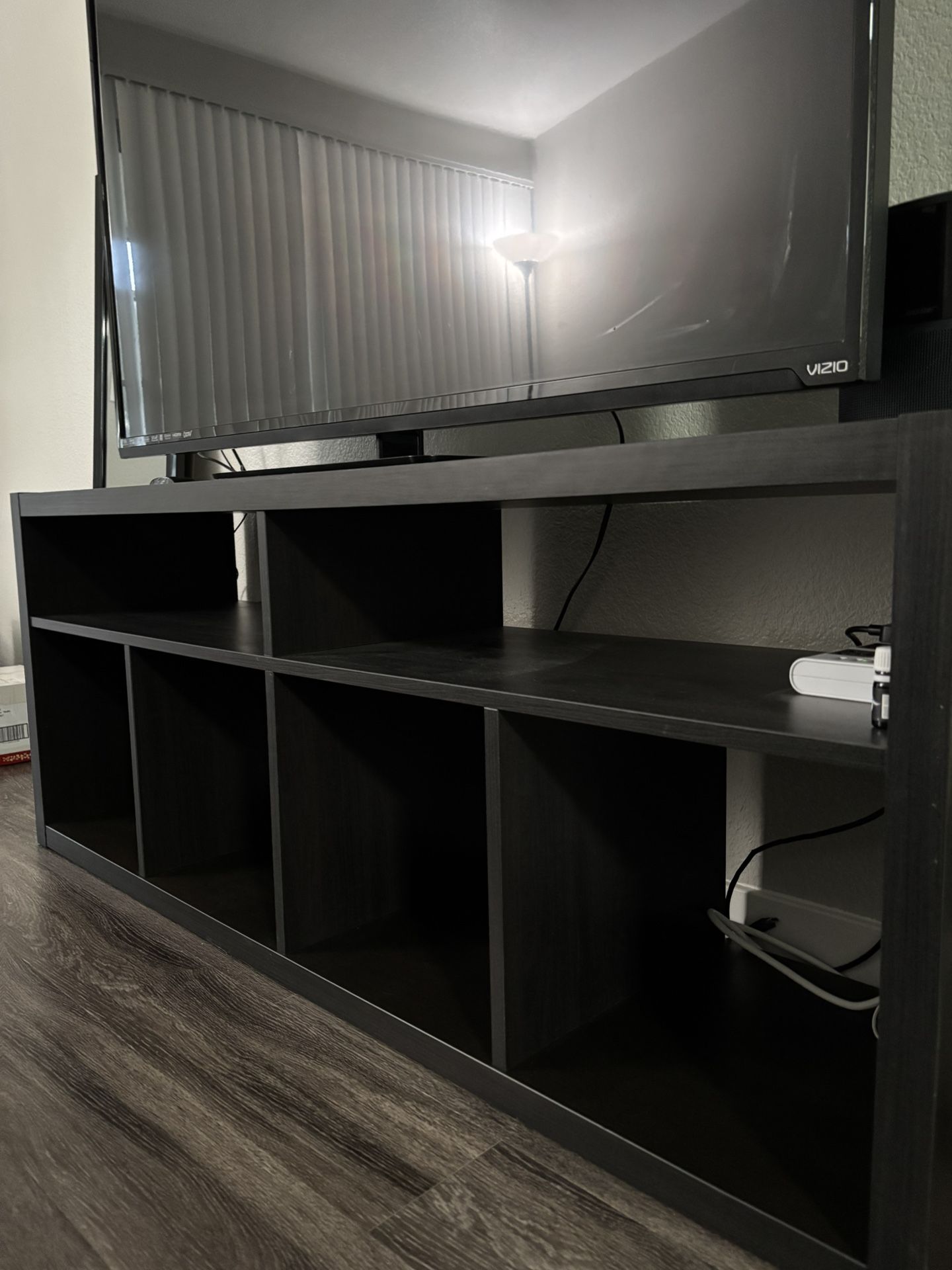 Black Ikea Kallax TV Stand