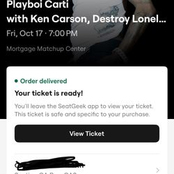 Playboi Carti Pit Ticket