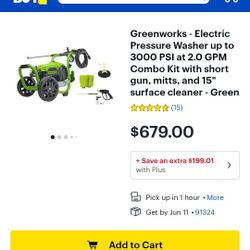 Pressure Washer 3000psi New $300