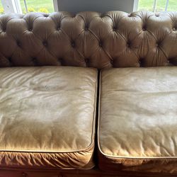 Rh Leather Sofa 