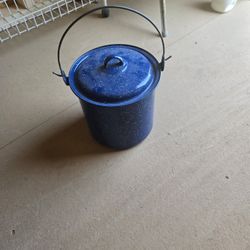 Small Blue Camping Pot