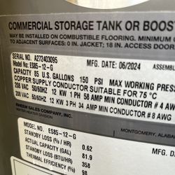 Rheem Commercial Water Heater ES85-12-G