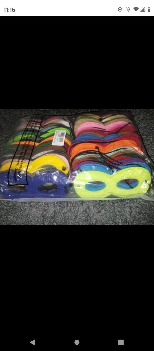100 kids cloth mask