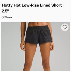 NEW Lululemon hotty Hot LR shorts