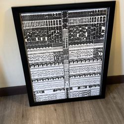 Framed Asian Newspaper Print