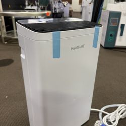 Humsure 8-Pint Dehumidifier for Home, with Drainage Hose in Basement Bathroom and Bedroom, Intelligent Humidity Control with 24 Hour Drying Timer