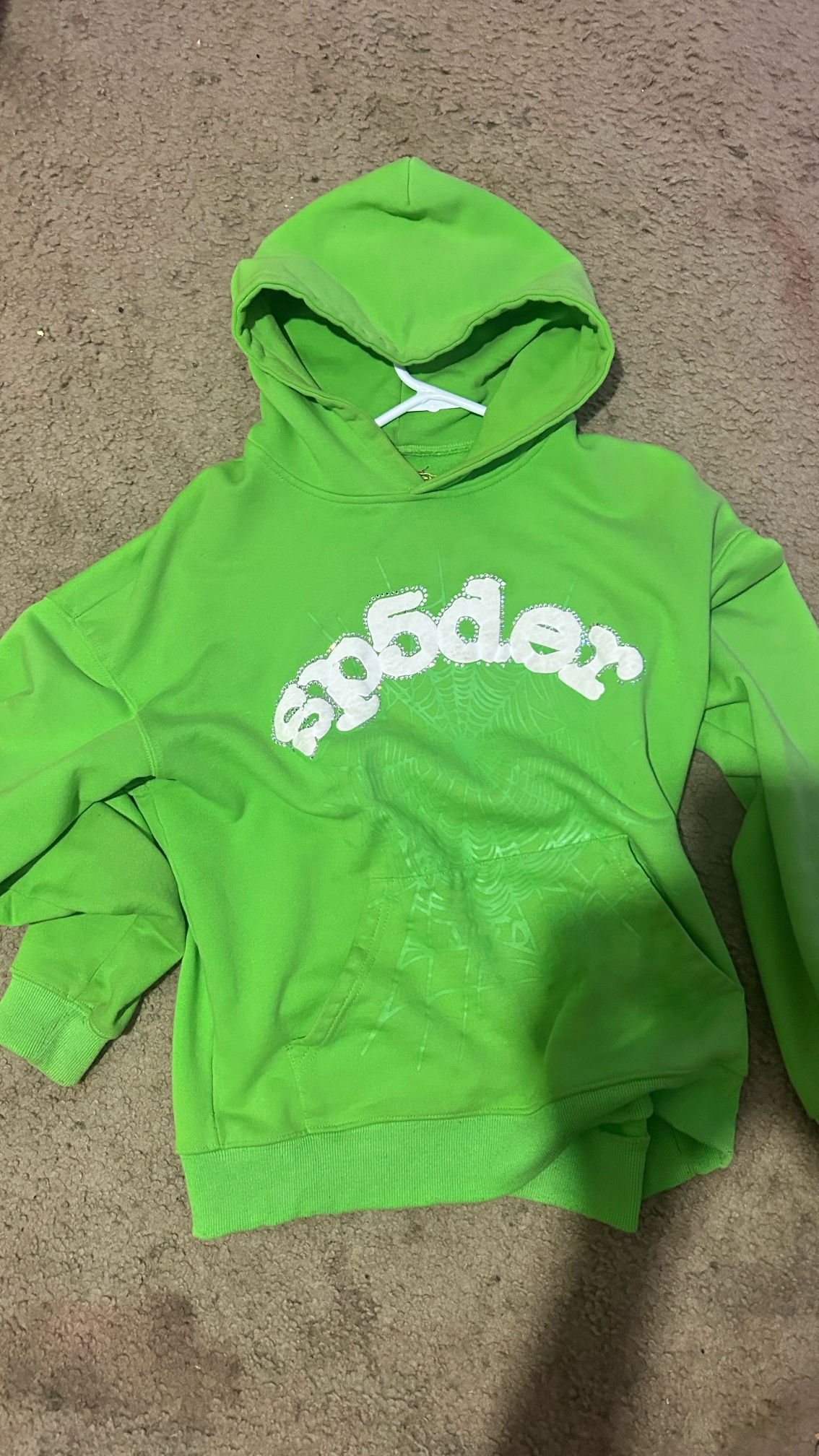 Green Sp5der Hoodie