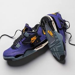 Jordan 4 Royal Purple/Lakers 9.5