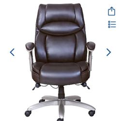 Serta Office Chair And Black Desk