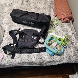 Playpen, Baby Carrier,  Baby Swing BUNDLE
