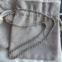Italian sterling silver Rope Chain