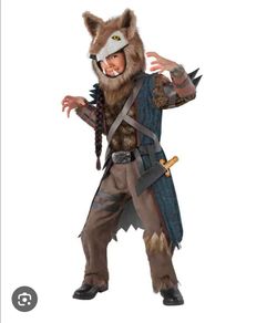 New size 7-8 wolf costume