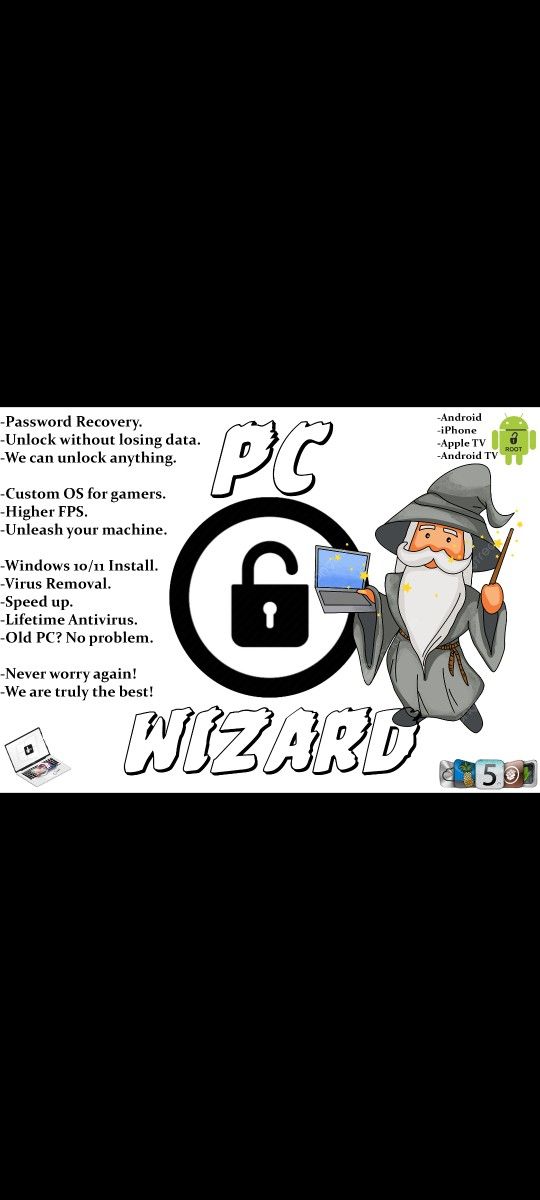 Computer Repair + Unlock Anything With Us