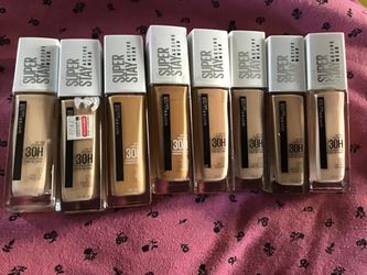 New Maybelline superstay foundations