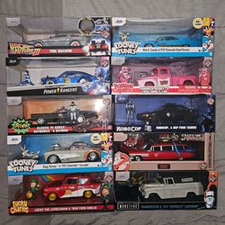 Die-cast cars and trucks