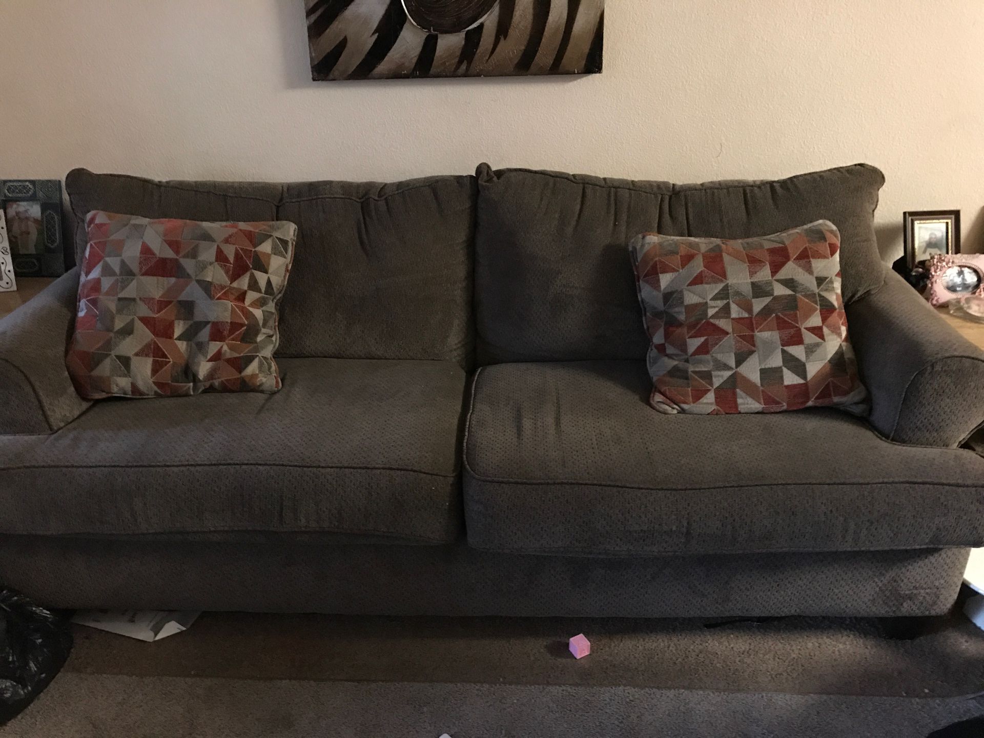 Couch with Pillows.