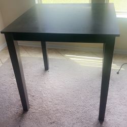 Darkngrey Wooden Table - $35 No Chairs Included