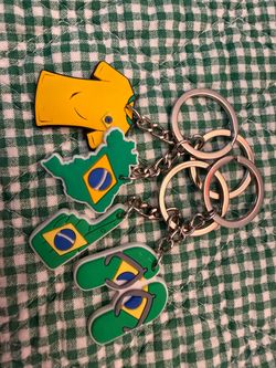 Lot of 44 Brazil Souvenir Keychains