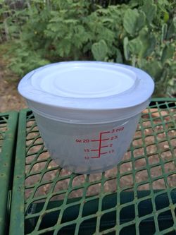 3  - Cup measured Bowls