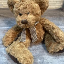 Russ Berrie Rare "Langley" the Brown Teddy Bear Plush Collectible 12"