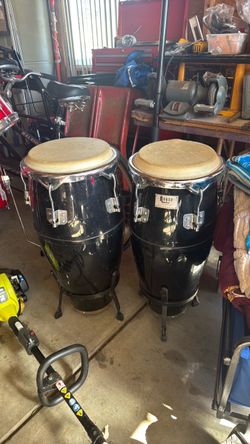 Royce Conga Drums Set of Two with Stands
