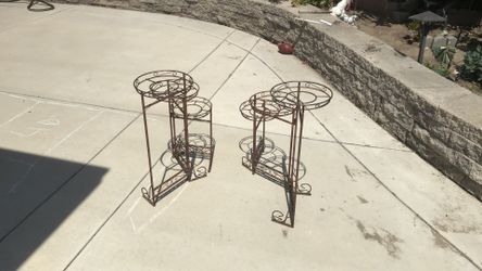 Plant holders three section.  Both $15.