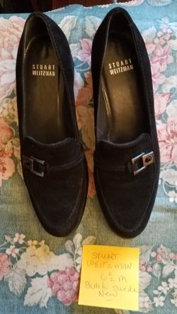 Women’s Stuart Weitzman Black Suede Loafers (Size 6 1/2) - NEW