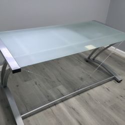 Office-grade Glass-top Desk